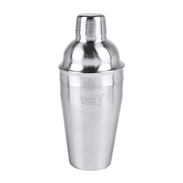 Bary3 BarY3 18 oz Silver Stainless Steel Cocktail Shaker with Strainer BAR-0761 - main